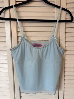 Edikted Light Blue Cami with Bow-Strap Details
